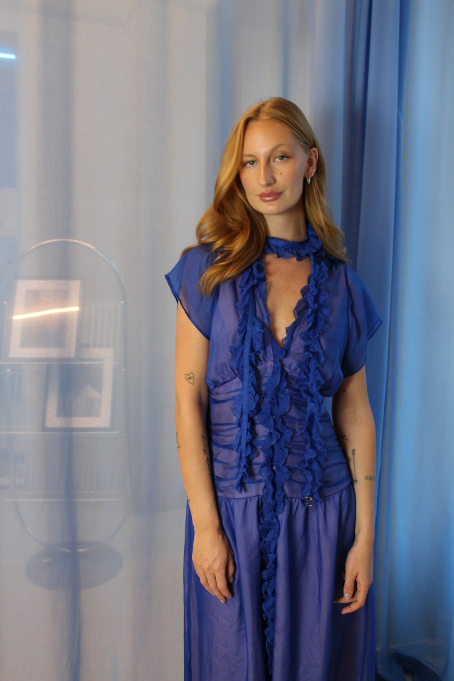 94. Saks Potts – BLAIRE DRESS Blue (38)