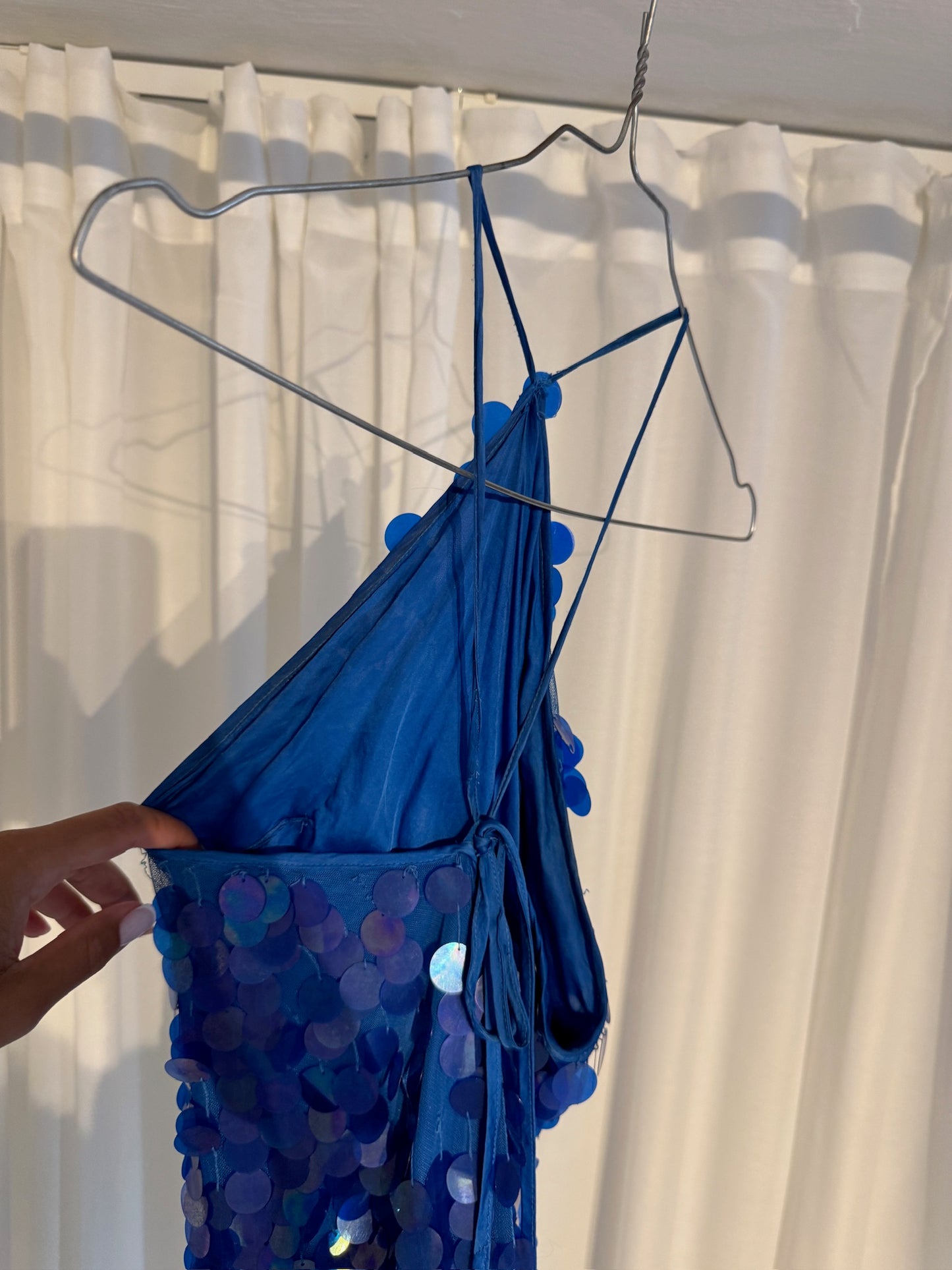 73. Saks Potts Polly dress (40) – Blue