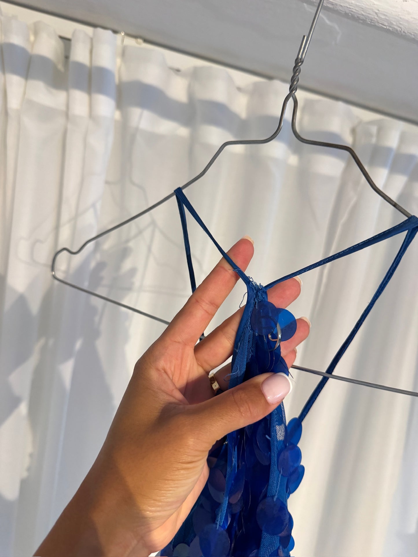 73. Saks Potts Polly dress (40) – Blue