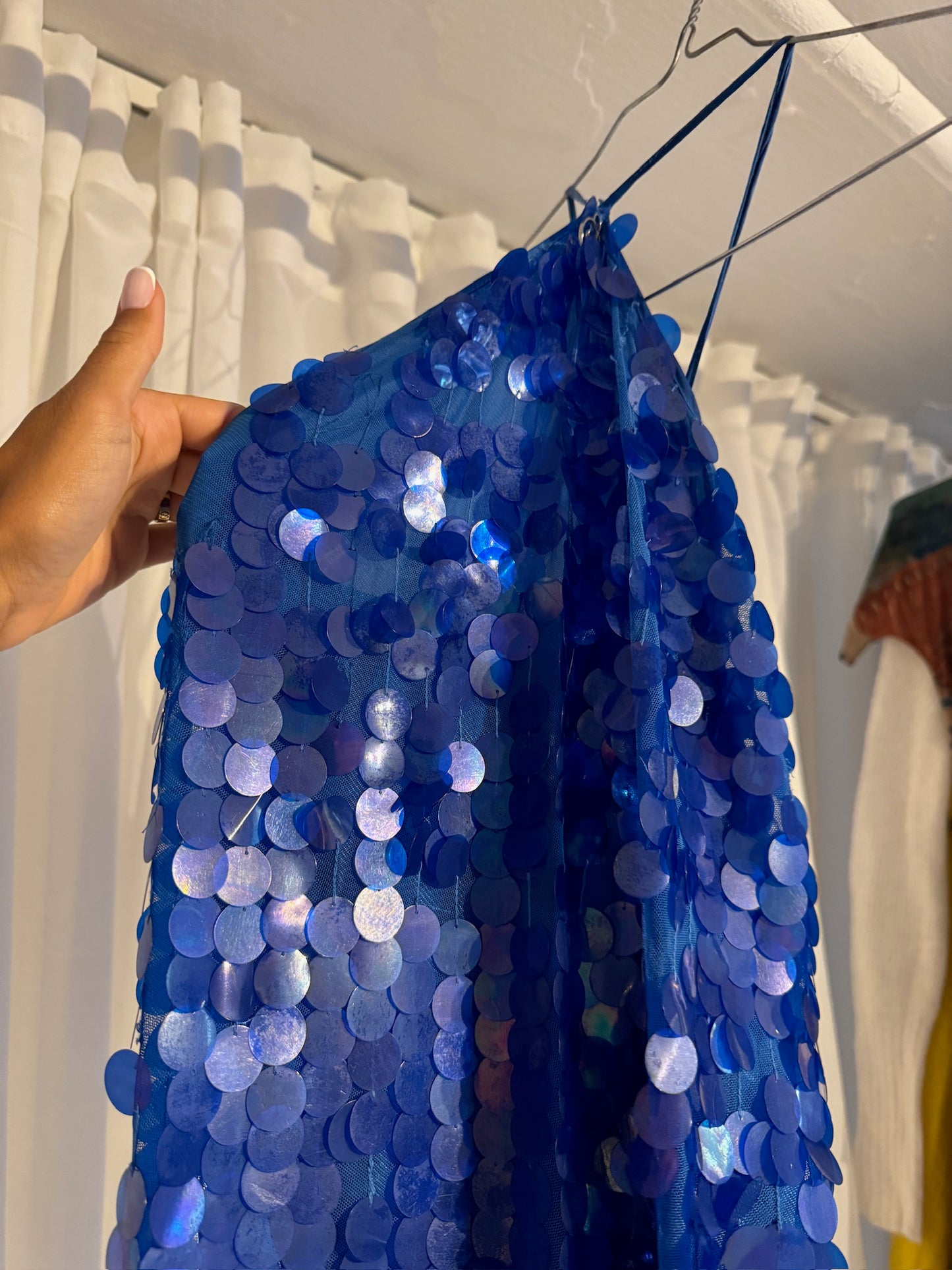 73. Saks Potts Polly dress (40) – Blue