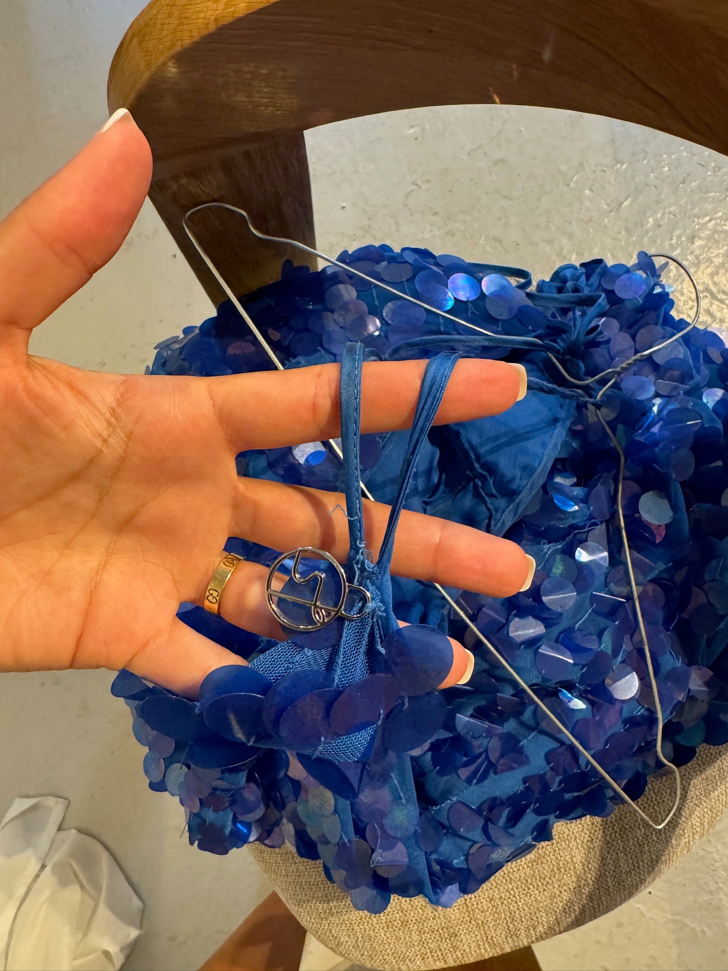 73. Saks Potts Polly dress (40) – Blue