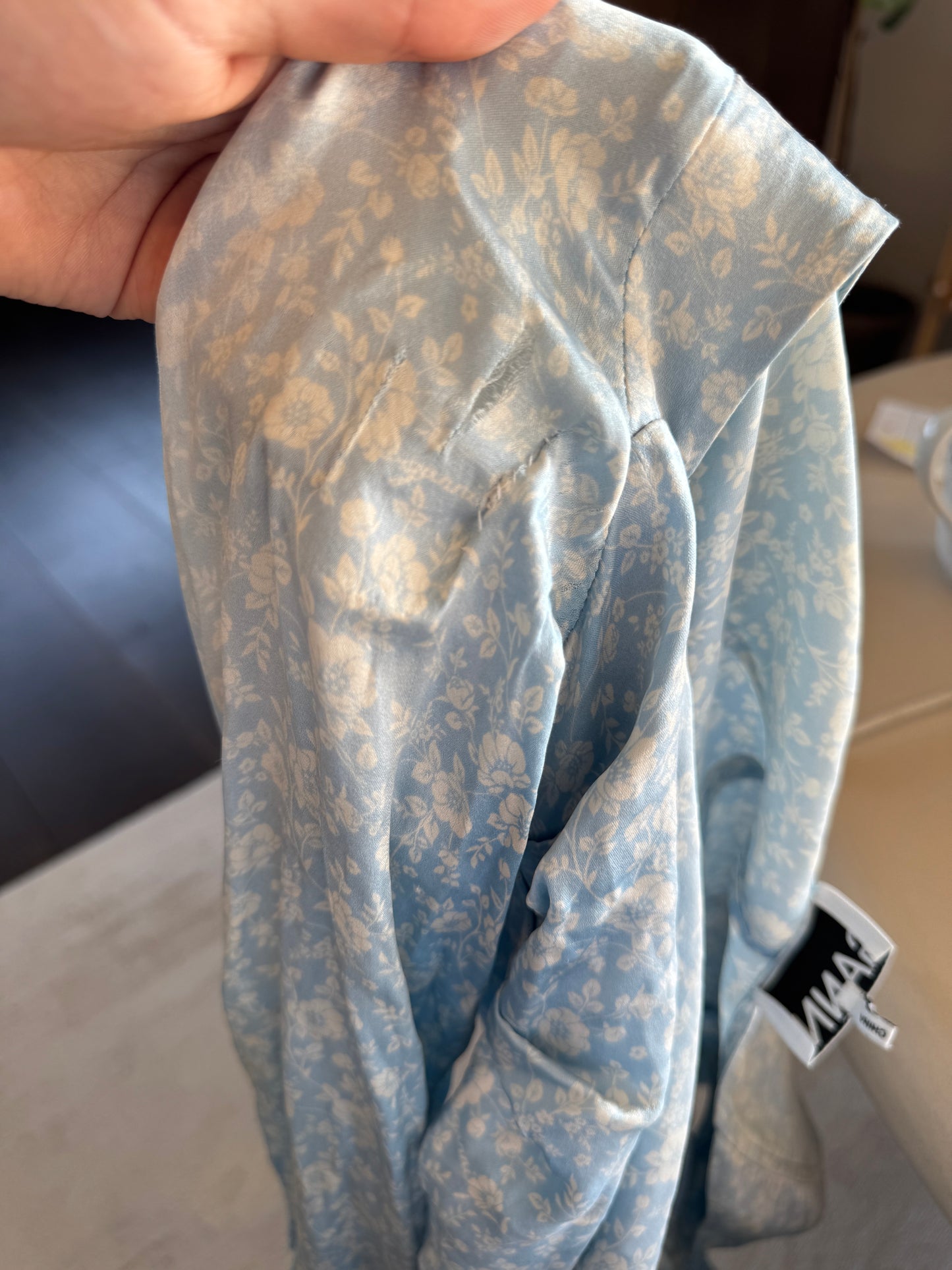 28. GANNI – Flora print silk-satin dress (38)