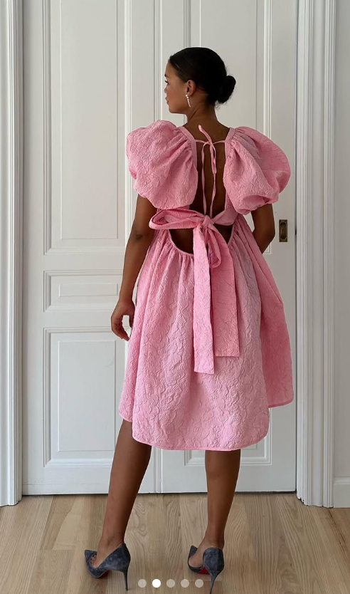164. Cecilie Bahnsen - Thilde pink dress