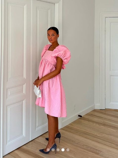 164. Cecilie Bahnsen - Thilde pink dress