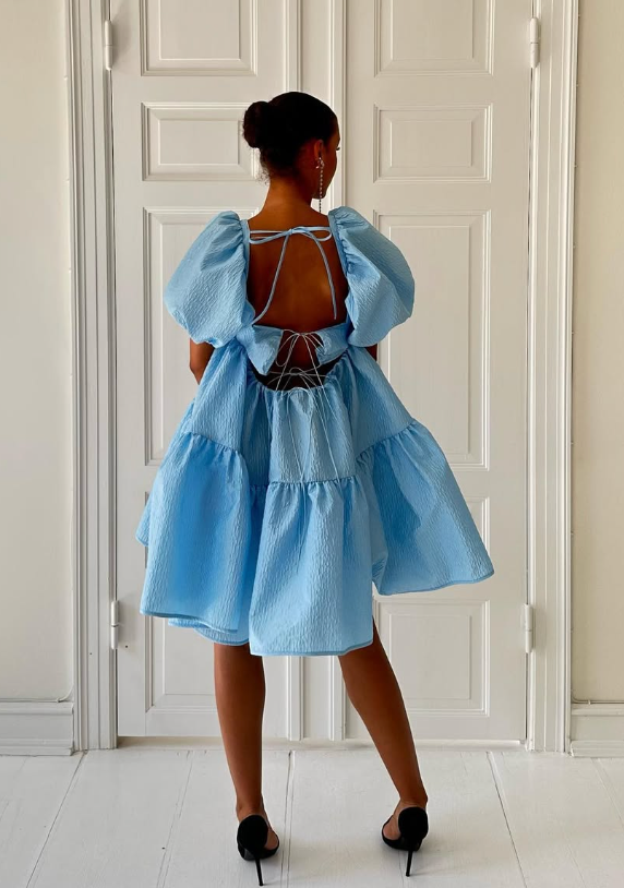 172. Cecilie Bahnsen - Blå Ronia dress