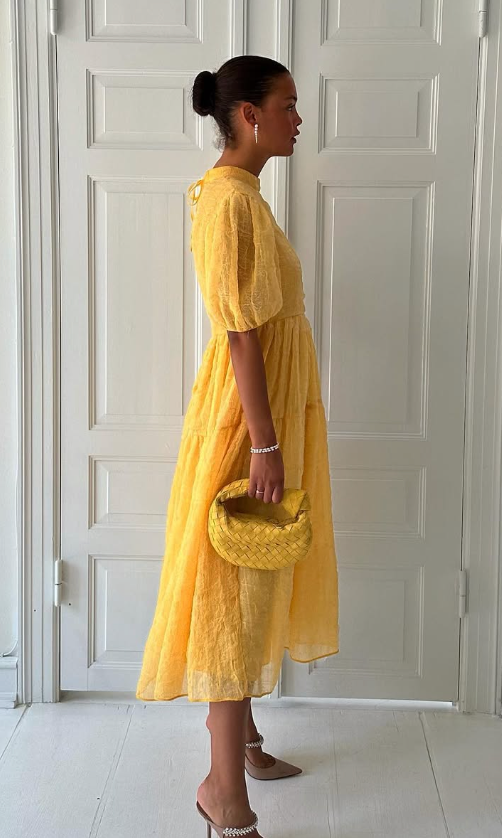 175. Cecilie Bahnsen - Gul Kelly dress