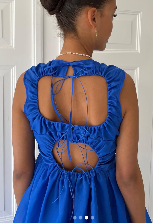 179. Cecilie Bahnsen - Kongeblå fang dress