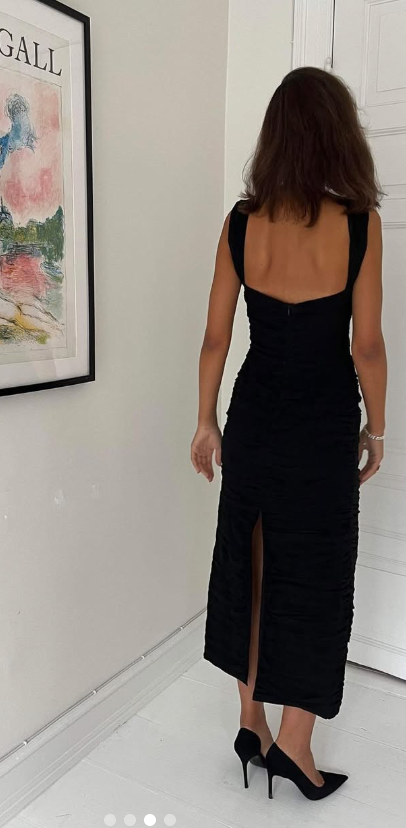 205. Magda Butrym - Cut out dress Black