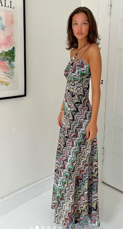 207. Missoni - All over zig zag dress multi color