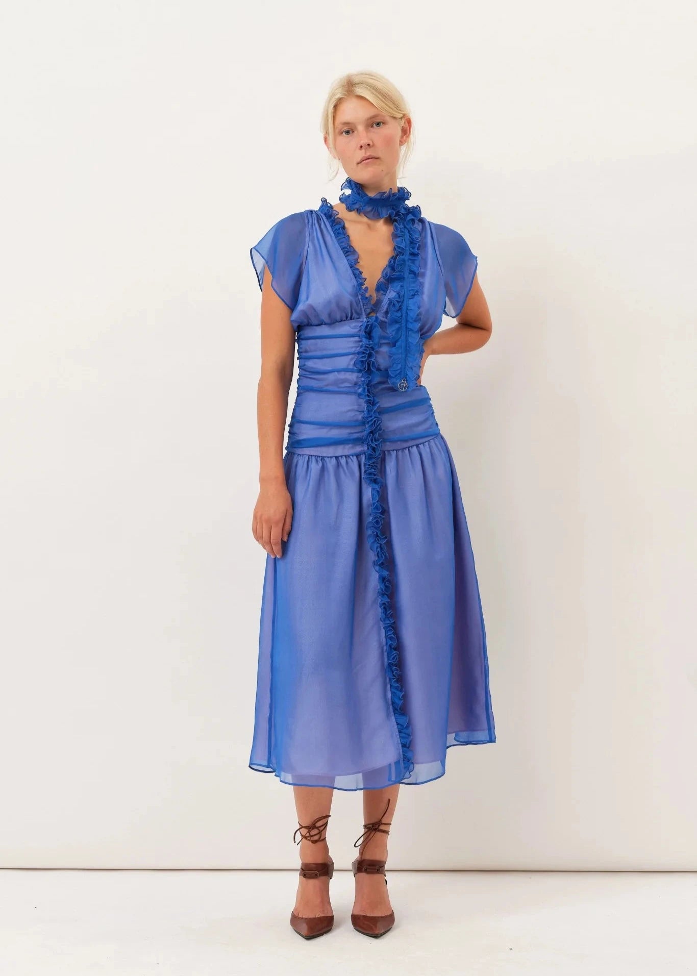 94. Saks Potts – BLAIRE DRESS Blue (38)