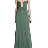 Carmelo Flower Ruch Cutout Maxikjole