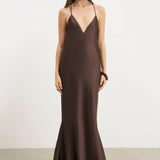 BOA - SATIN SLINKY COWL BACK GOWN