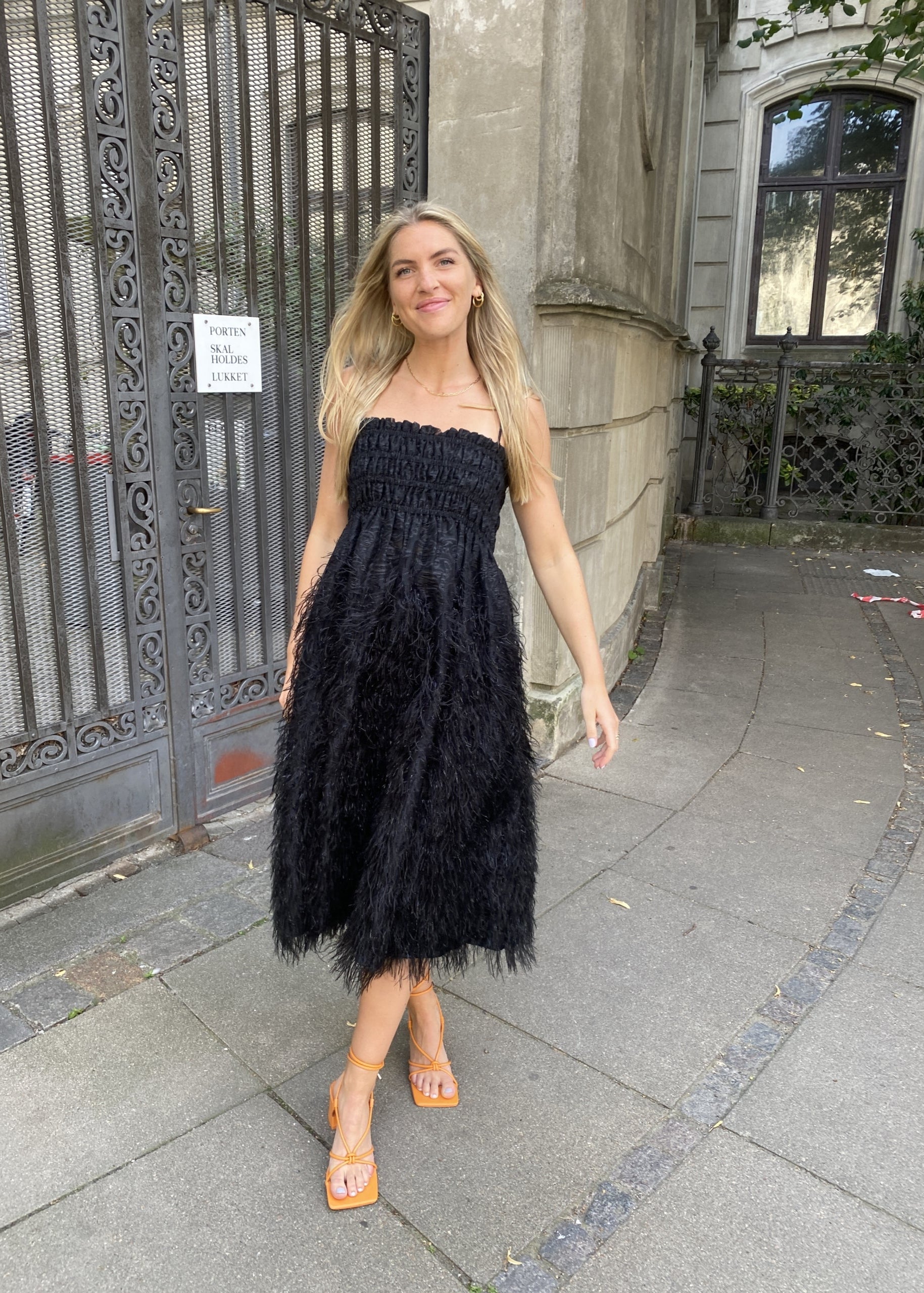 29. GANNI – Feather dress (38) – House of Share