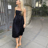 29. GANNI – Feather dress (38)