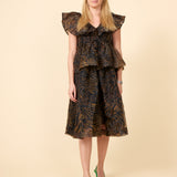GANNI – Organza dress Tiger (36/38)