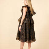 GANNI – Organza dress Tiger (36/38)