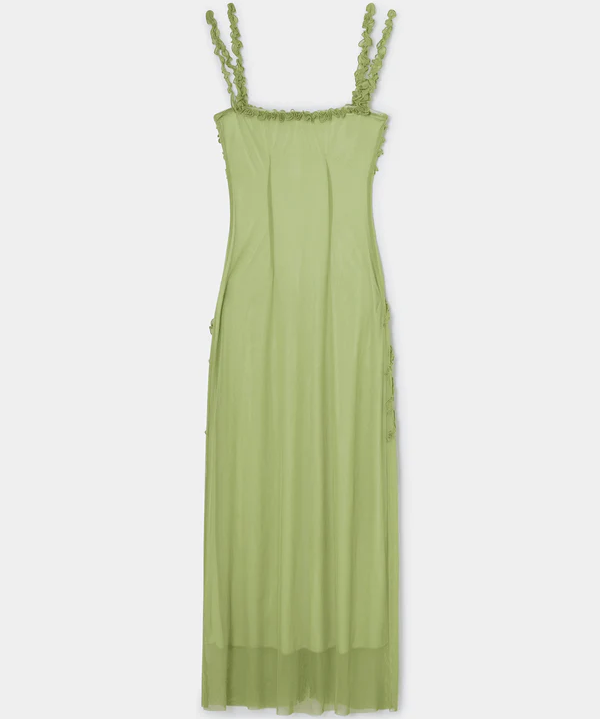 Laagam - ARABELLA GREEN RUFFLED DRESS
