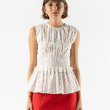 Cecilie Bahnsen - peplum-top med smock