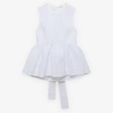 Cecilie Bahnsen - Hvid peplum-top med smock