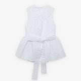 Cecilie Bahnsen - Hvid peplum-top med smock