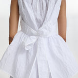 Cecilie Bahnsen - Hvid peplum-top med smock