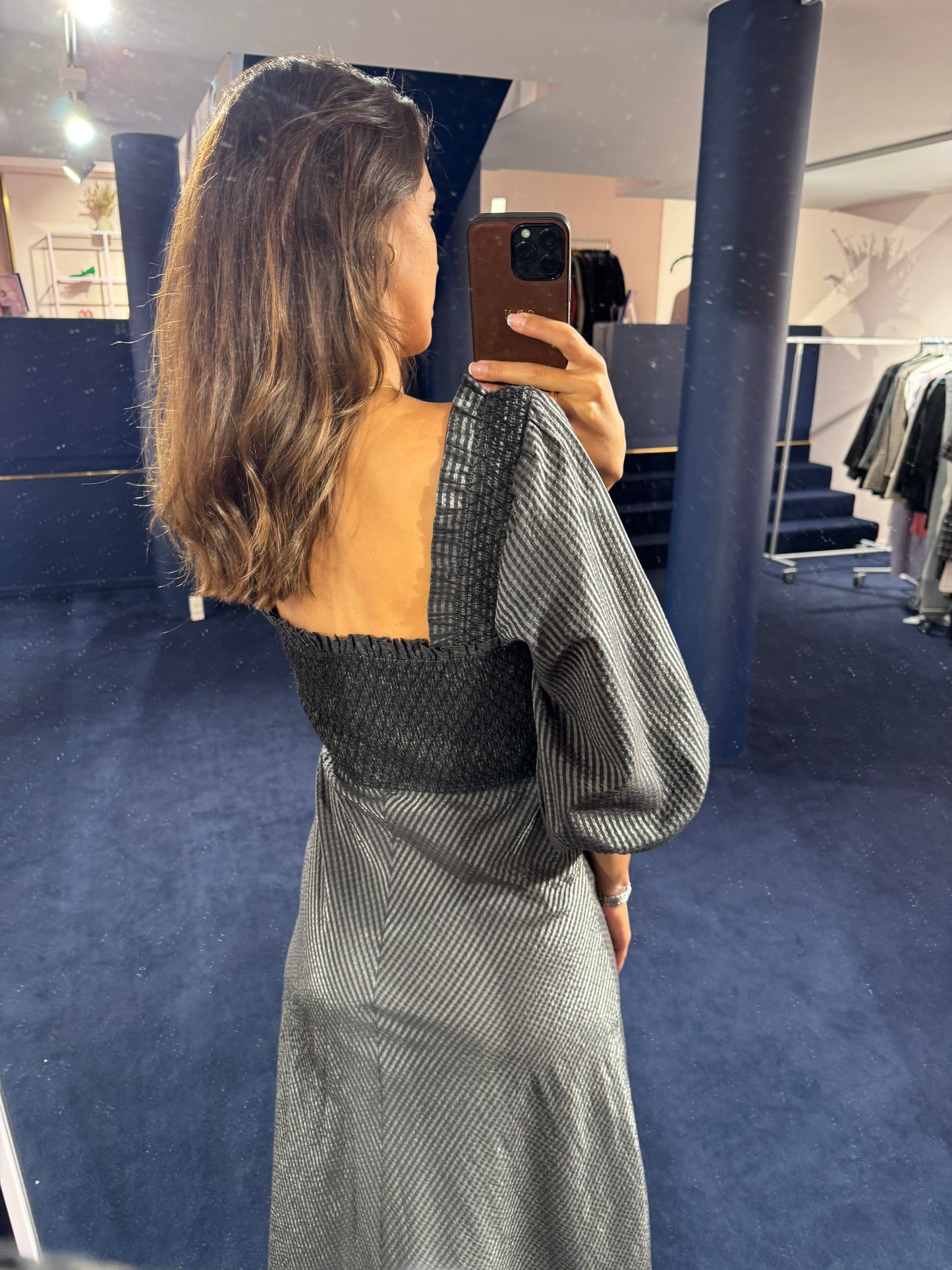 Ganni Seersucker dress