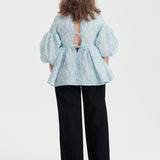 Cecilie Bahnsen - babyblå bluse