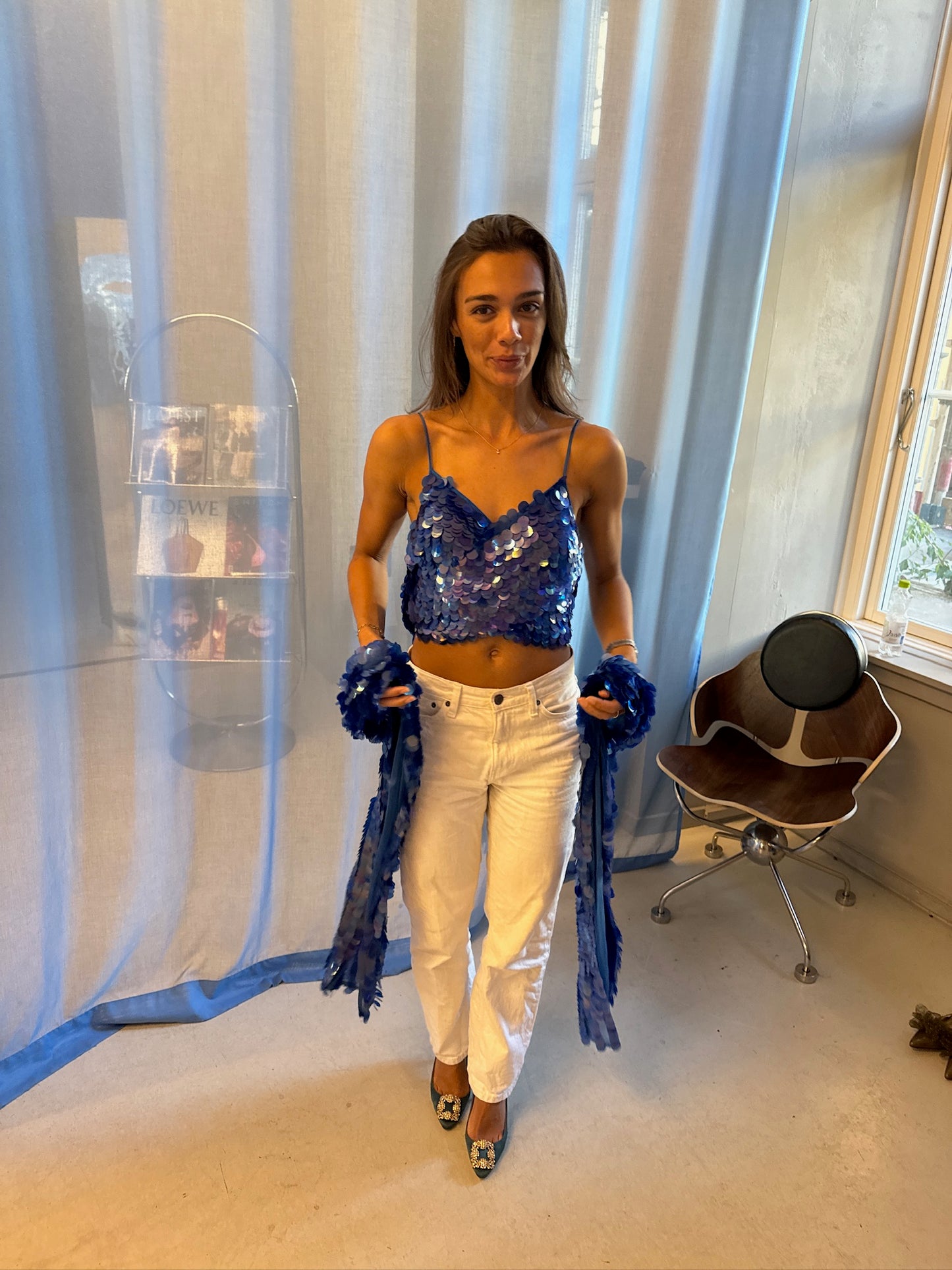 Saks Potts - blue top