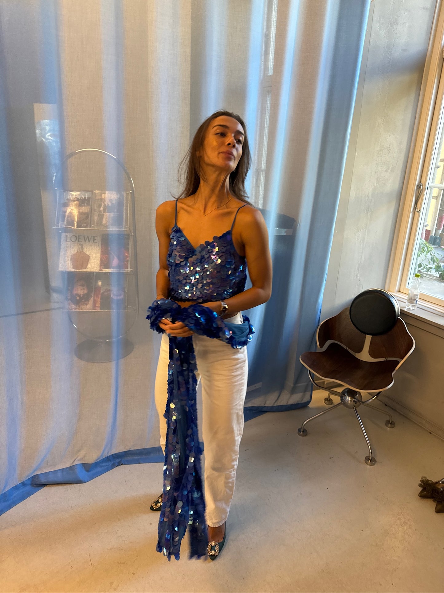 Saks Potts - blue top