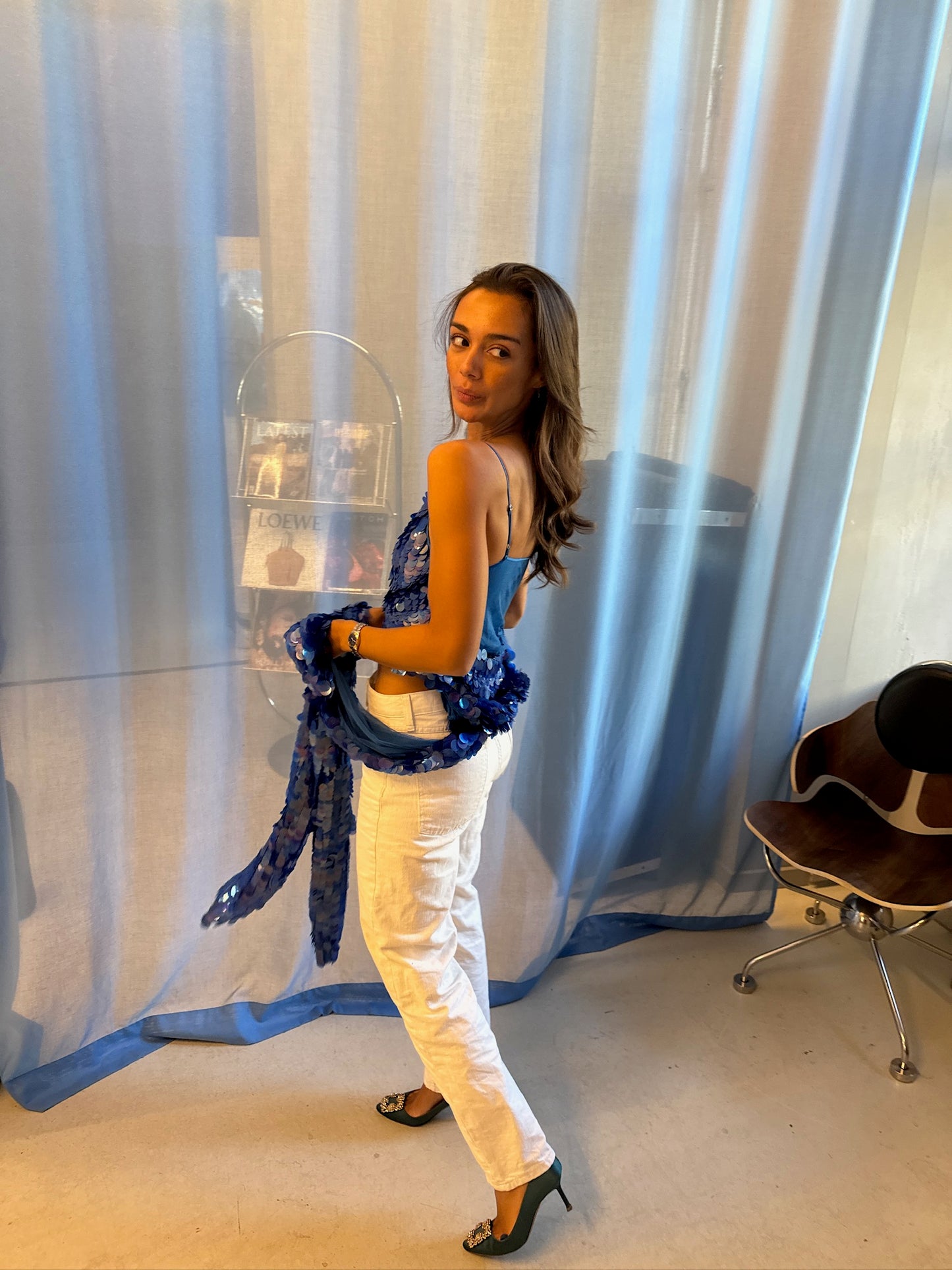 Saks Potts - blue top