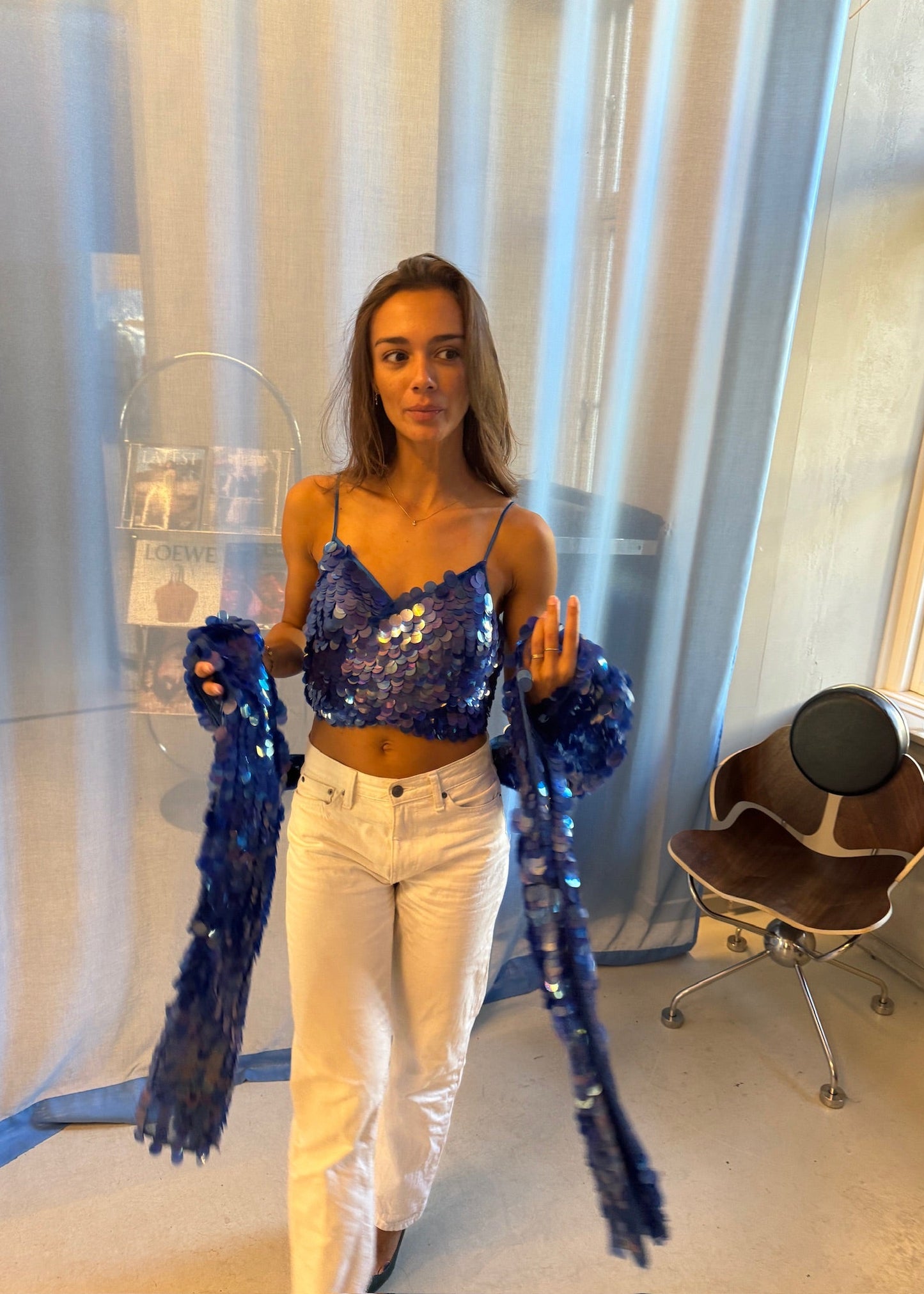 Saks Potts - blue top