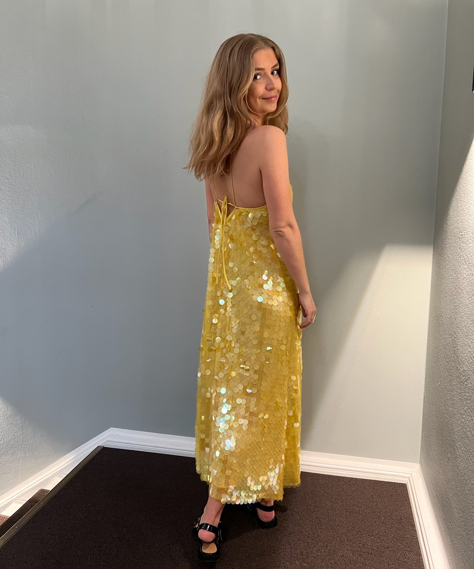 Saks Potts – Polly dress gul (38)