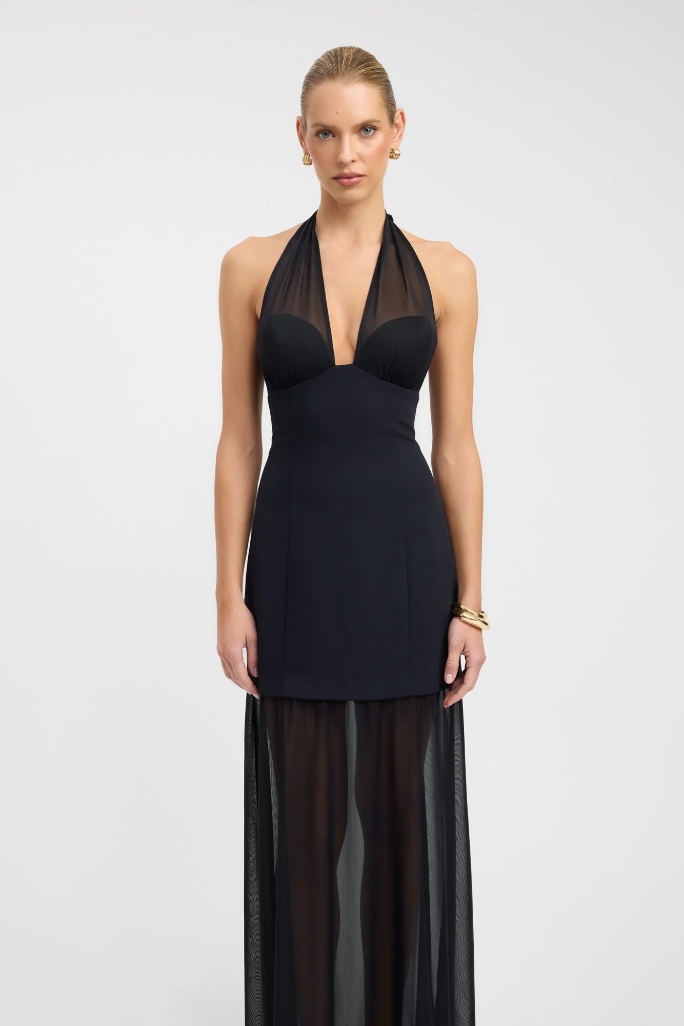 194. KOOKAI - OYSTER MESH MAXI DRESS