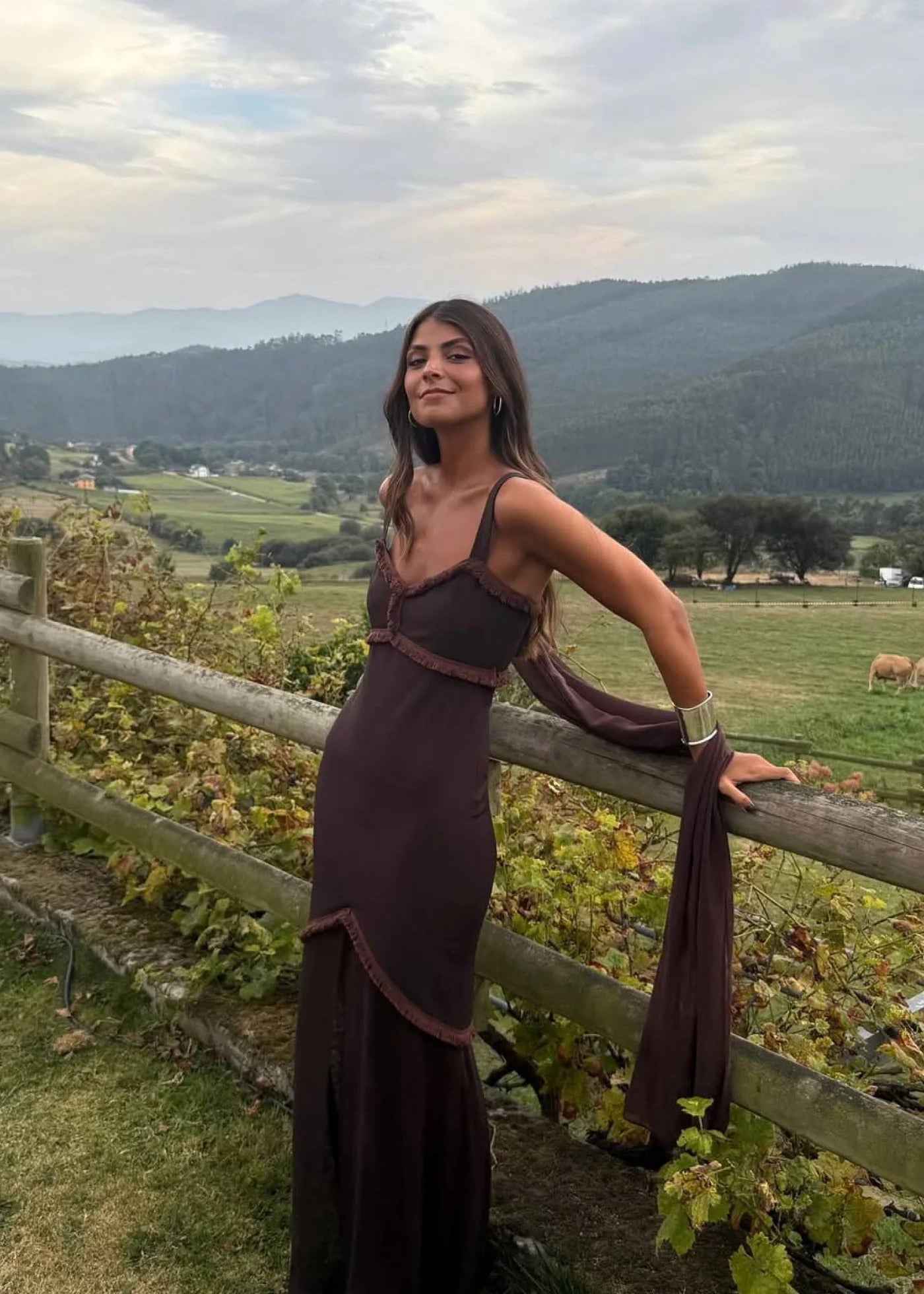 170. Lady Pipa - Loren Dress Brown