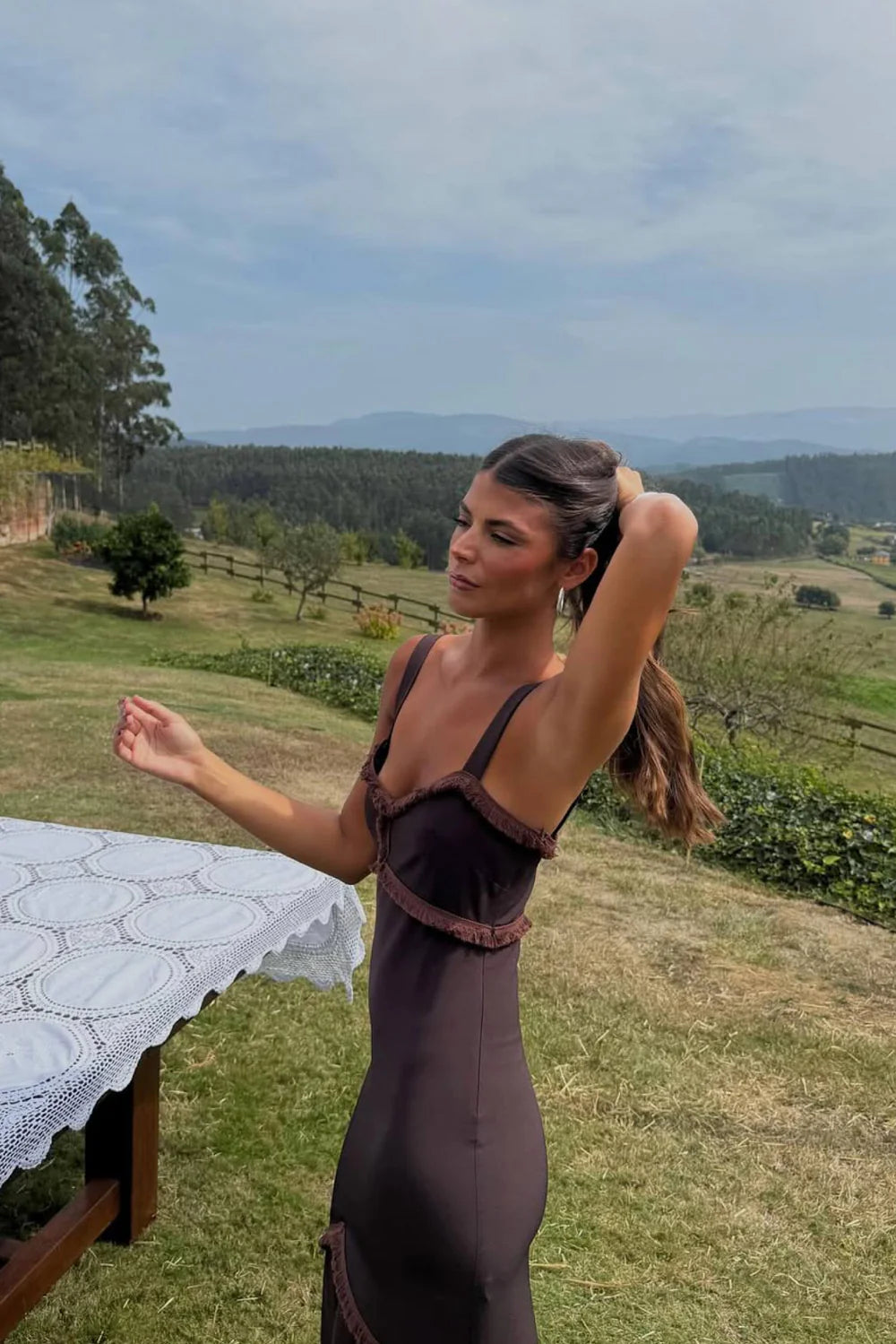 170. Lady Pipa - Loren Dress Brown