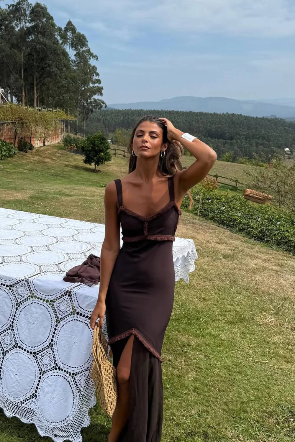 170. Lady Pipa - Loren Dress Brown