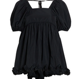 Cecilie Bahnsen – Vega gathered taffeta top (36)