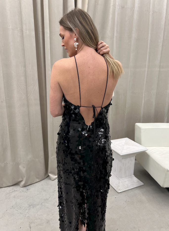 black short dress for graduation V Neck Beaded Black Lace Satin Prom Dresses, Short Black Formal Gradua –  morievent main image 1