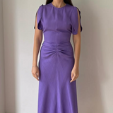 Victoria Beckham - Gathered waist midi-dress