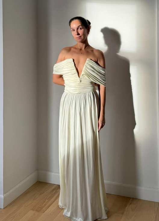18. Magda Butrym - Off-shoulder gathered maxi dress