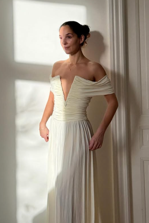 18. Magda Butrym - Off-shoulder gathered maxi dress
