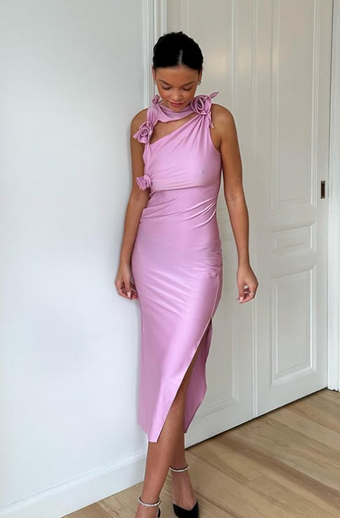 48. Coperni - Pink flower gown