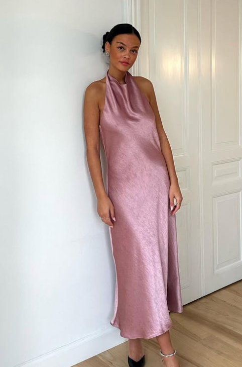 55. Vince - Halterneck midi dress