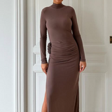 Magda Butrym - Floral-Appliqué High-Neck Dress