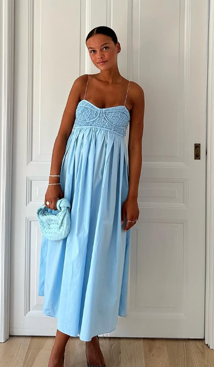 165. Cecilie Bahnsen - Heather light blue dress