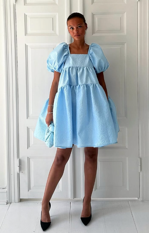 172. Cecilie Bahnsen - Blå Ronia dress