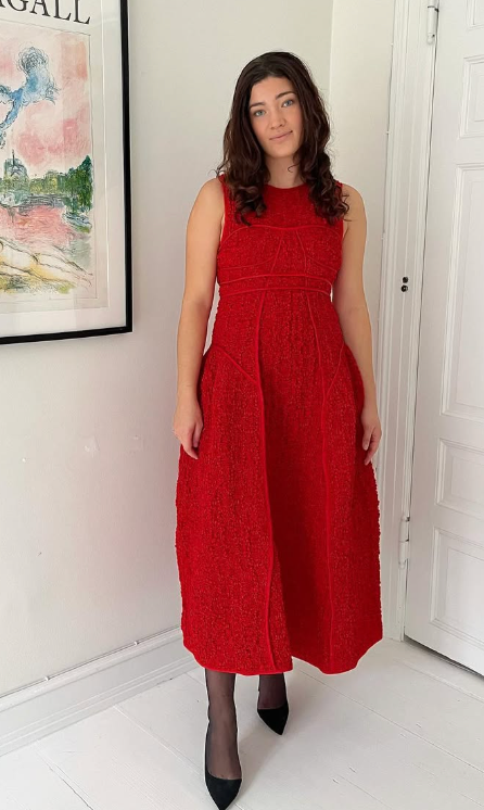 204. Cecilie Bahnsen - Lia gown Poppy red