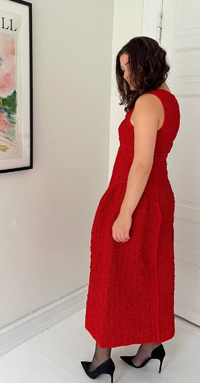 204. Cecilie Bahnsen - Lia gown Poppy red