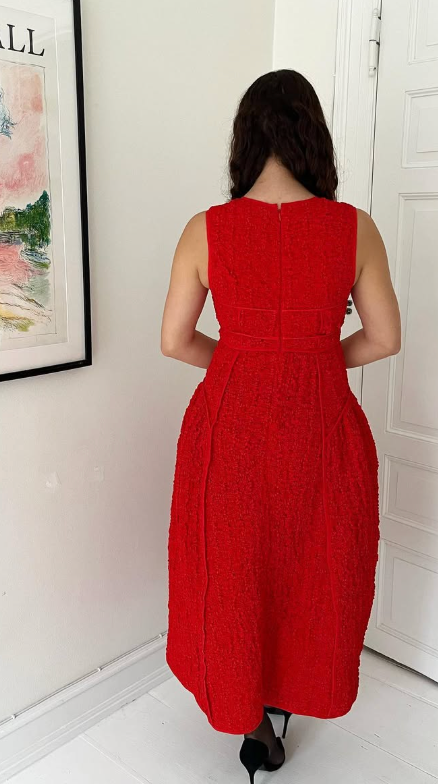 204. Cecilie Bahnsen - Lia gown Poppy red