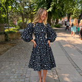 Cecilie Bahnsen - PUFF-SLEEVES PRINTED DRESS
